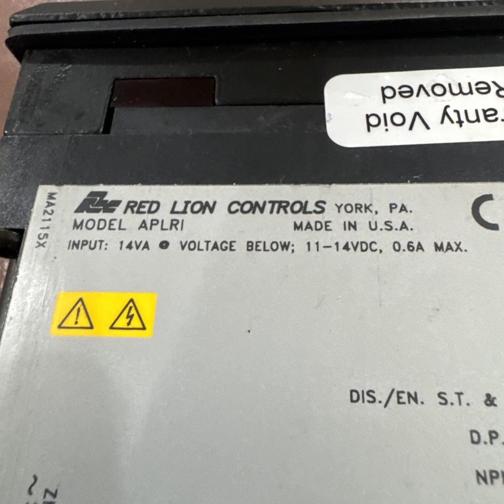 Red Lion APLRI APOLLO Time Interval Rate Indicator Control