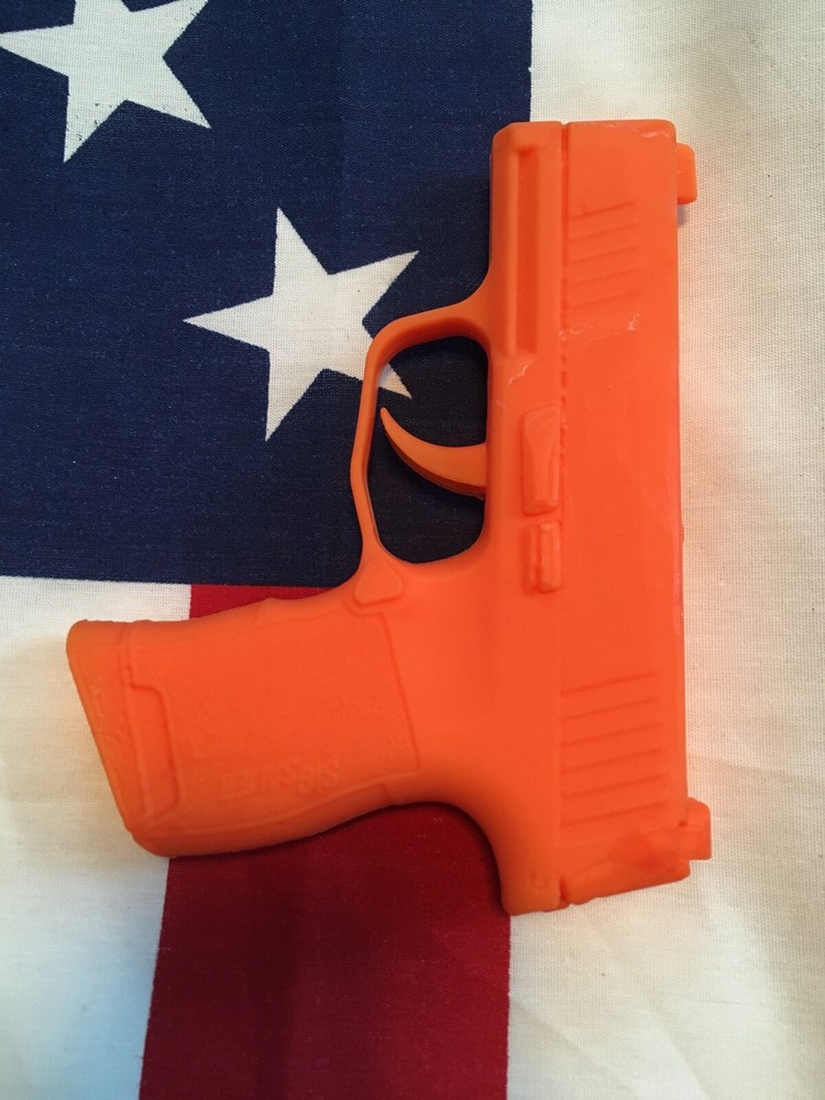 Rubber Training Gun Model Orange Rubber Training Pistol