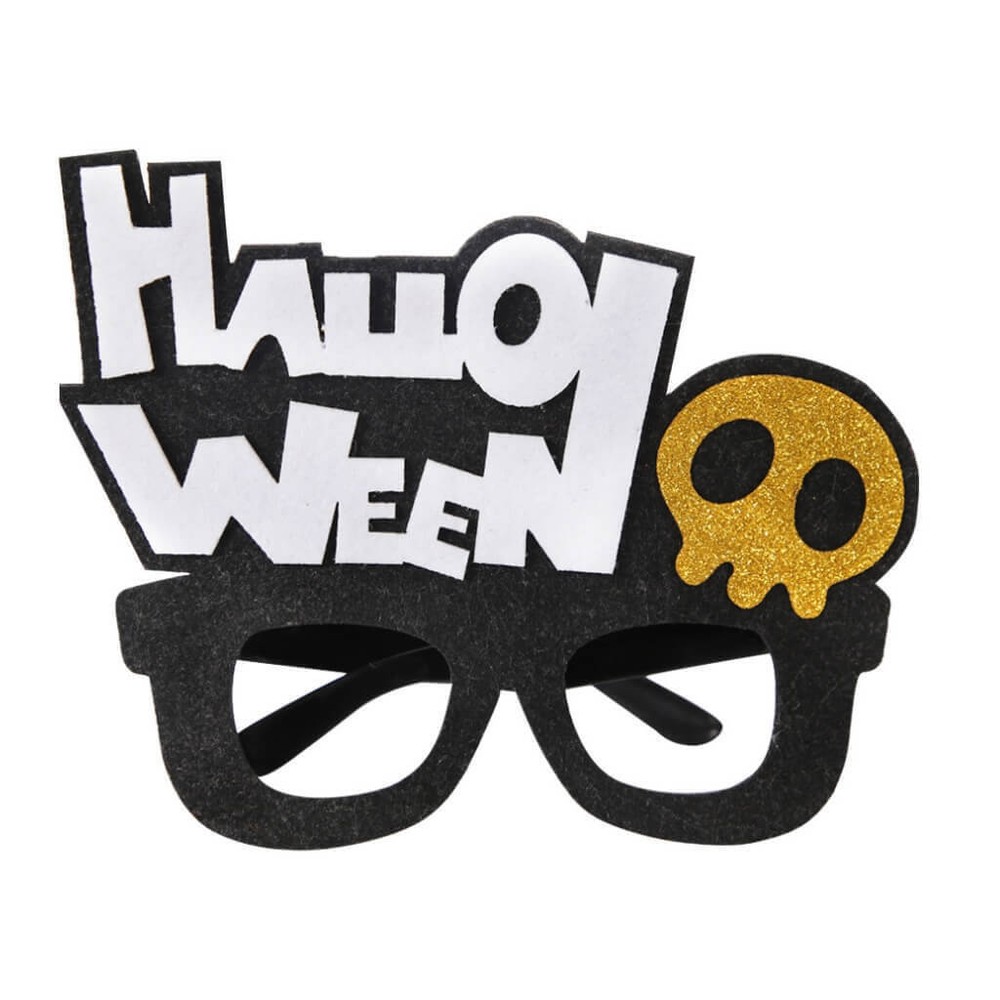 Halloween Skull Paper Glasses