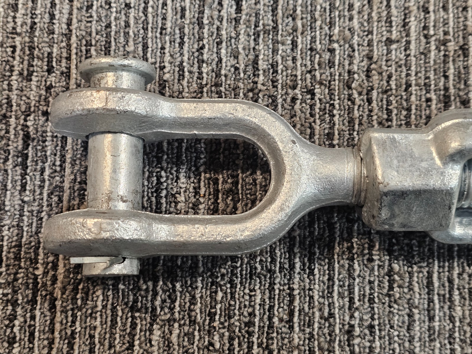 Jaw and Jaw Turnbuckle 1" x 30" Hot-Dipped Galvanized Heavy Duty for Wire Rope