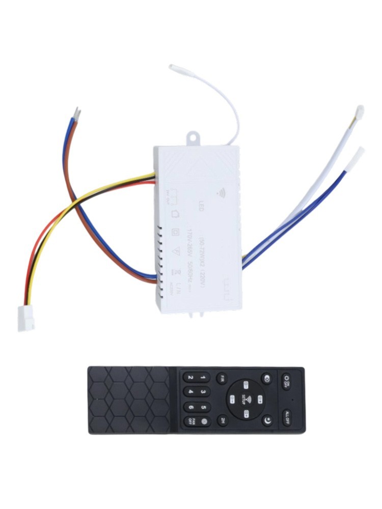 Remote Controller for LED Ceiling Fans with 6 Speed and Dimming Options
