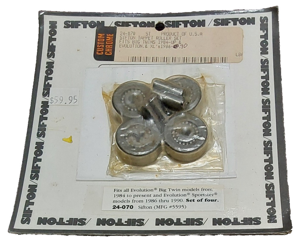 Custom Chrome Sifton 24-070 Tappet Roller Set