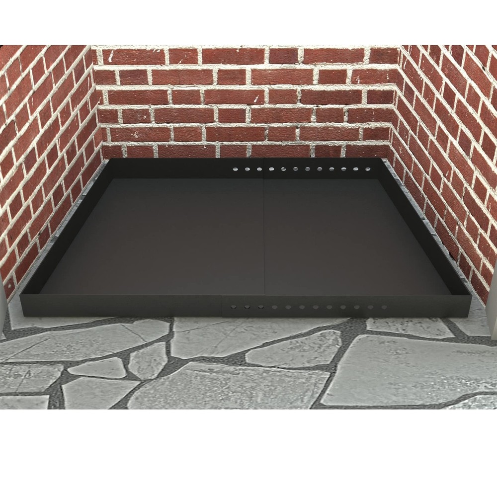 Adjustable Fireplace Tray, Expandable Ash Pan for Ash Collection, Galvanized Ste