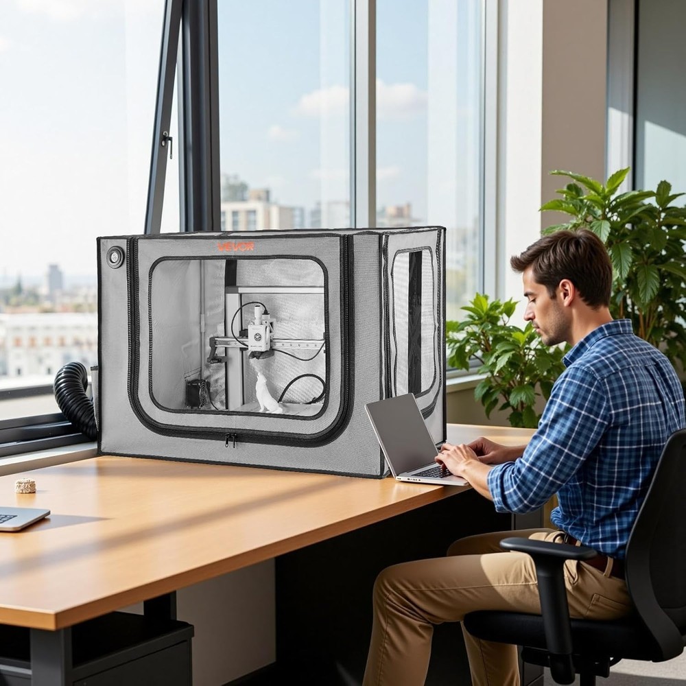 3D Printer Enclosure with Ventilation, Dustproof Waterproof Large Size 600D