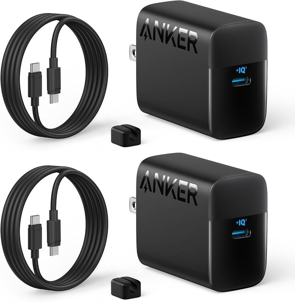 Anker 45W USB-C Fast Charger 2-Pack With USB-C Cables