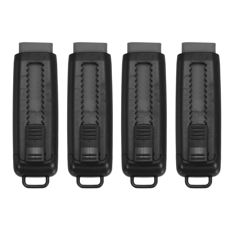 4Pack Erasers, Sliding Retractable Eraser Push Pull Cute Pencil Erasers, Black