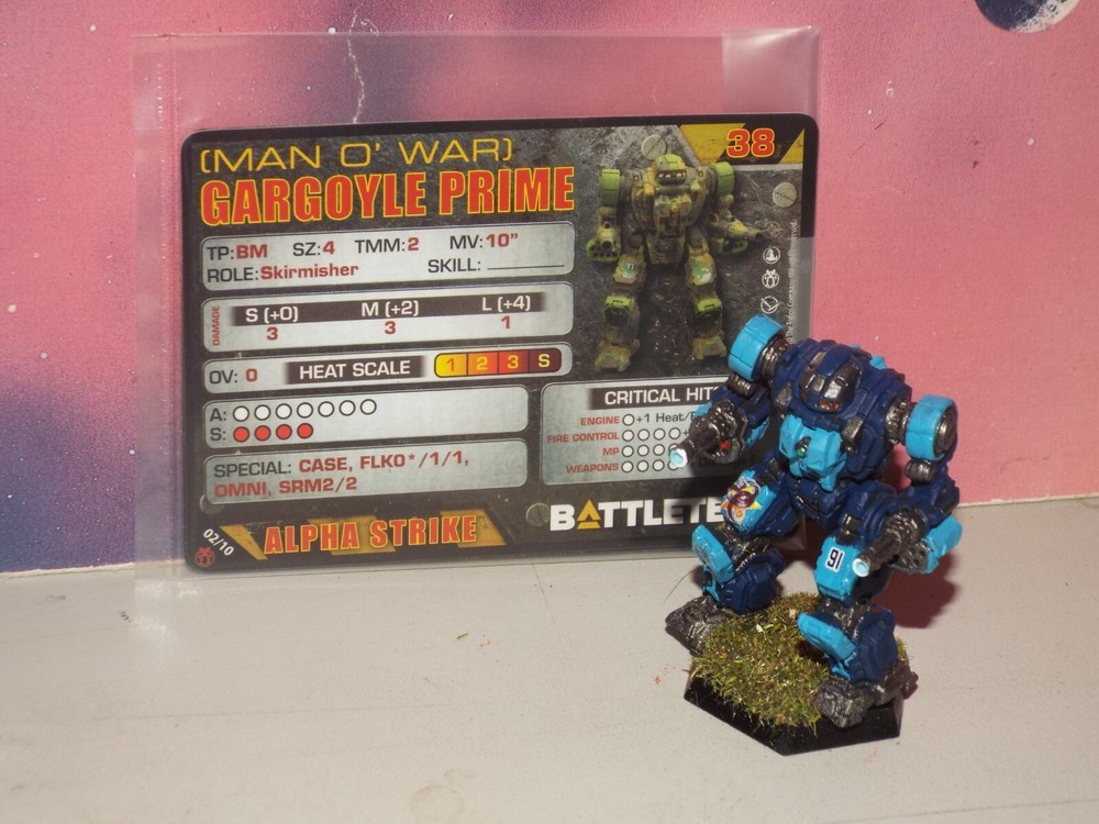 BATTLETECH GARGOYLE MECH [CLAN STAR ADDER] (CATALYST, PAINTED)