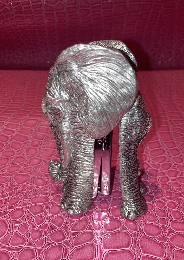 Frankli Wild Pewter Elephant Stapler , Rare .