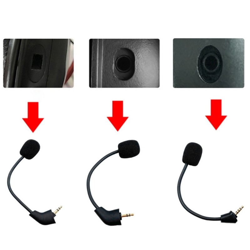 Replacement Mic for Hyper X Cloud II Wireless Gaming Headset Game Headset 3.5mm
