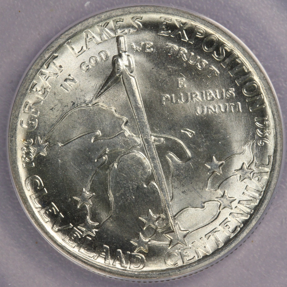 1936 Cleveland Commemorative Half Dollar 50C ANCS MS 64