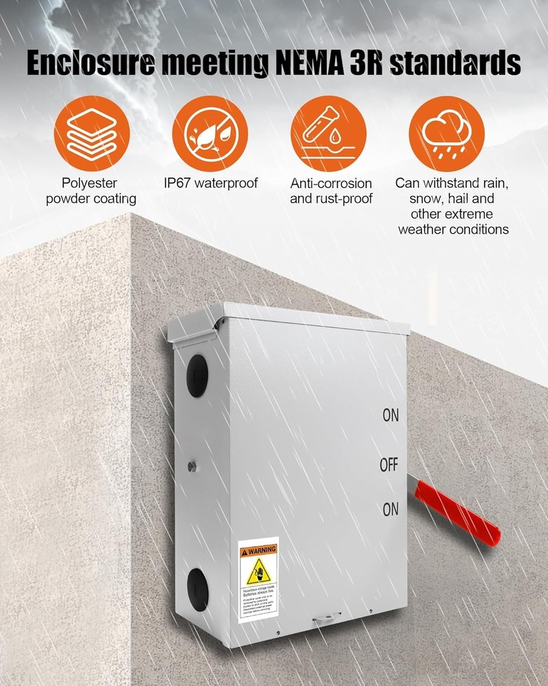 200 Amp 3P Transfer Switch NEMA 3R