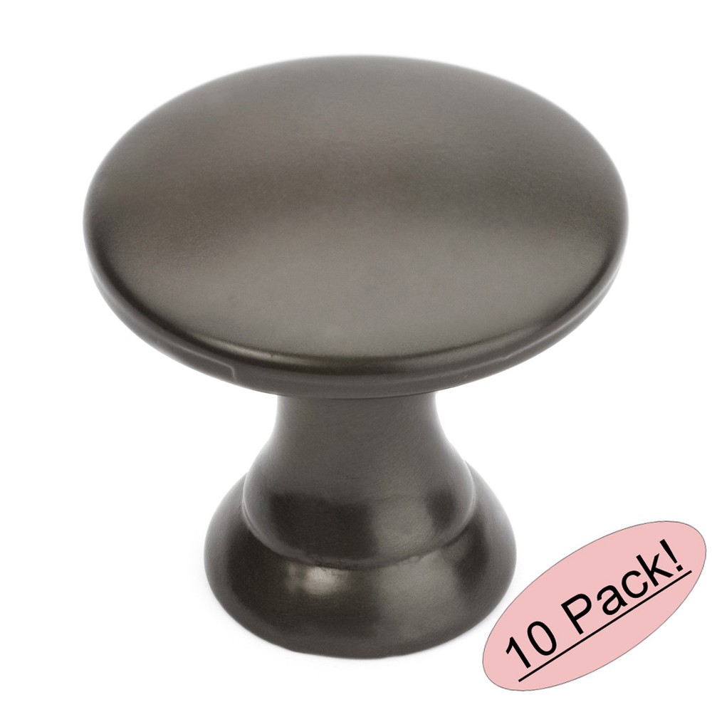 *10 Pack* Cosmas Cabinet Hardware Graphite Round Knobs #4545GPH