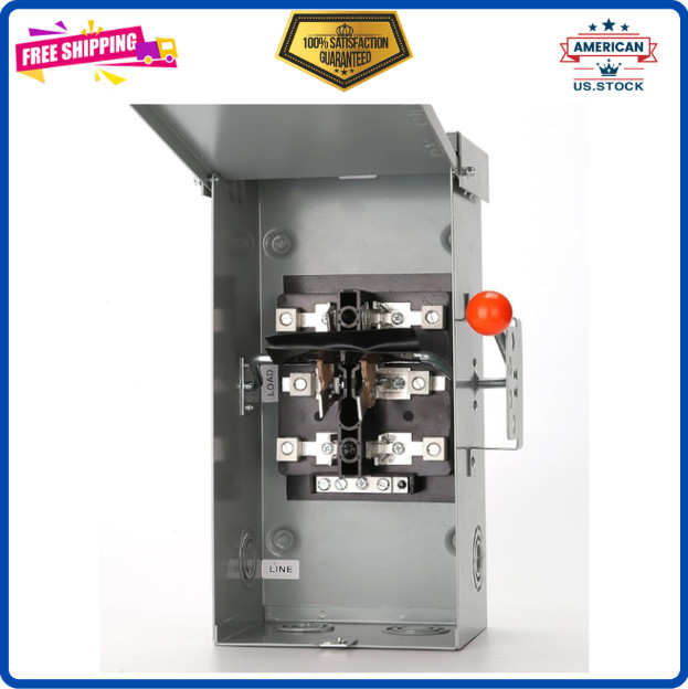 100A Generator Transfer Switch,24000W General-Duty Double-Throw Safety Switch