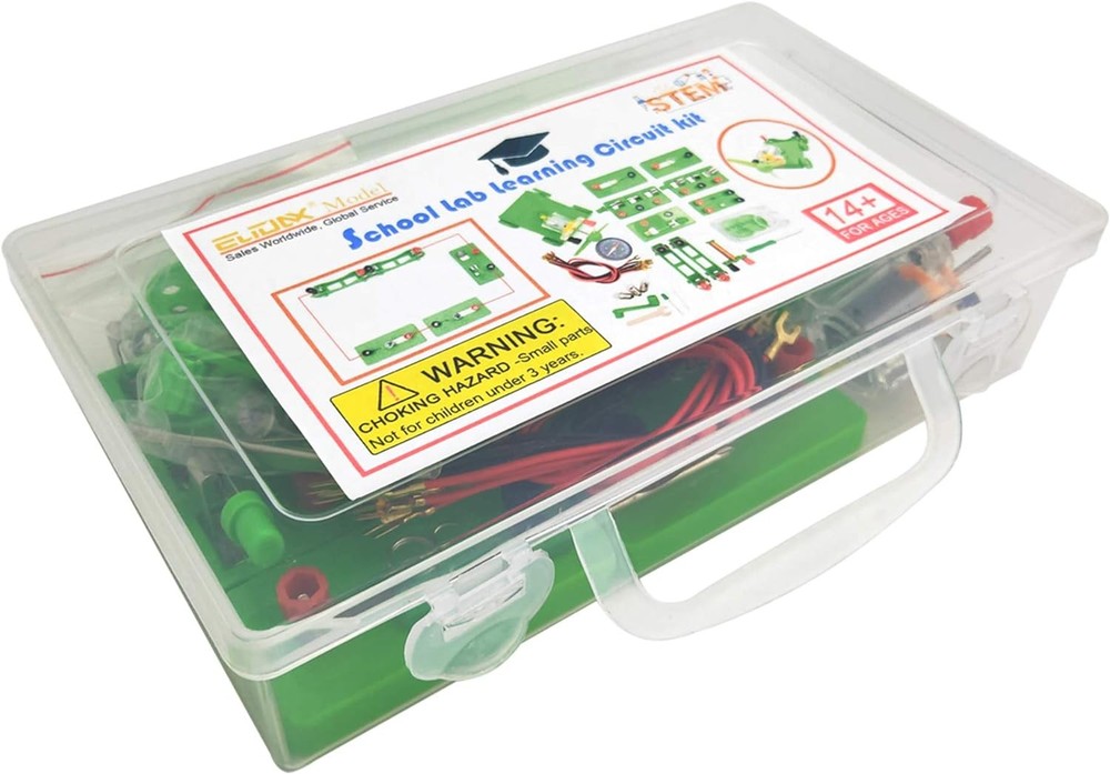 EUDAX Physics Science Lab Circuit Kit Electricity & Magnetism 30 Experiments
