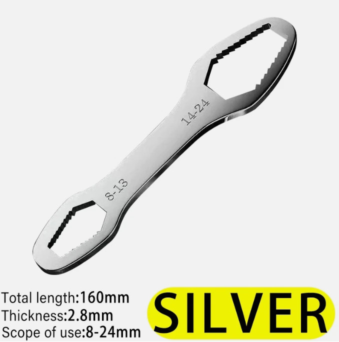 8-24mm Universal Torx Wrench Self-tightening Adjustable Both Ends Spanner Tools