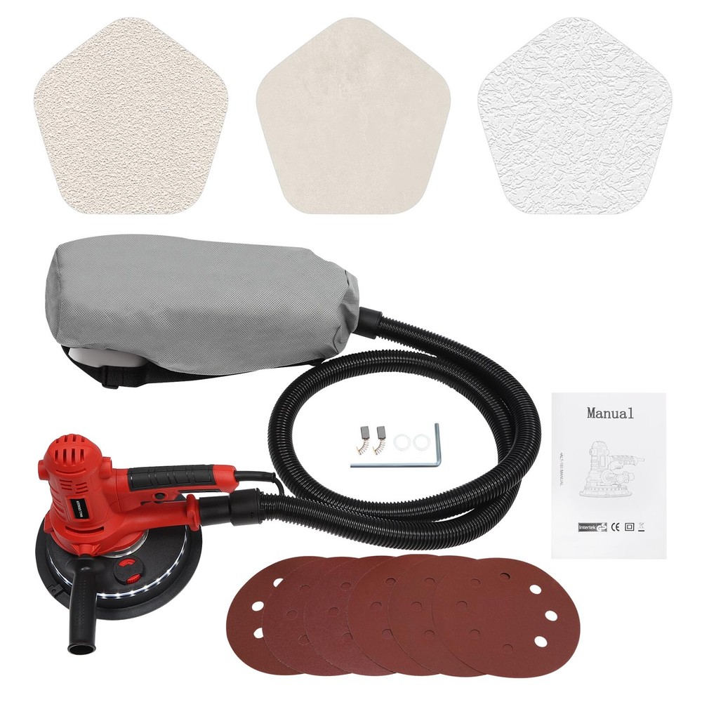 1200W Variable Speed Electric Drywall Sander with LED Light Strip