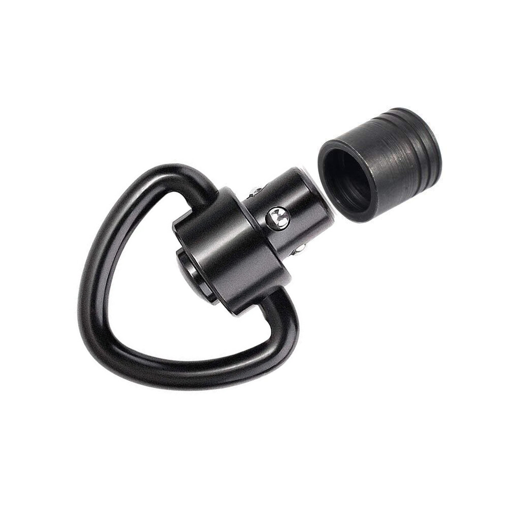 2Pcs 1 Inch Tactical Quick Detach Sling Swivel Mount QD Push Button Loop Adapter