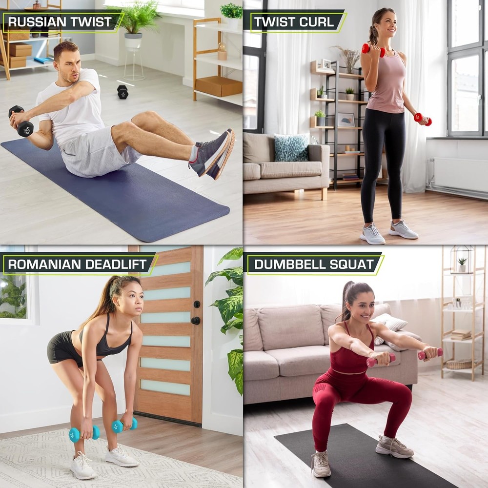 ProsourceFit Neoprene Dumbbell Coated Non-Slip Grip