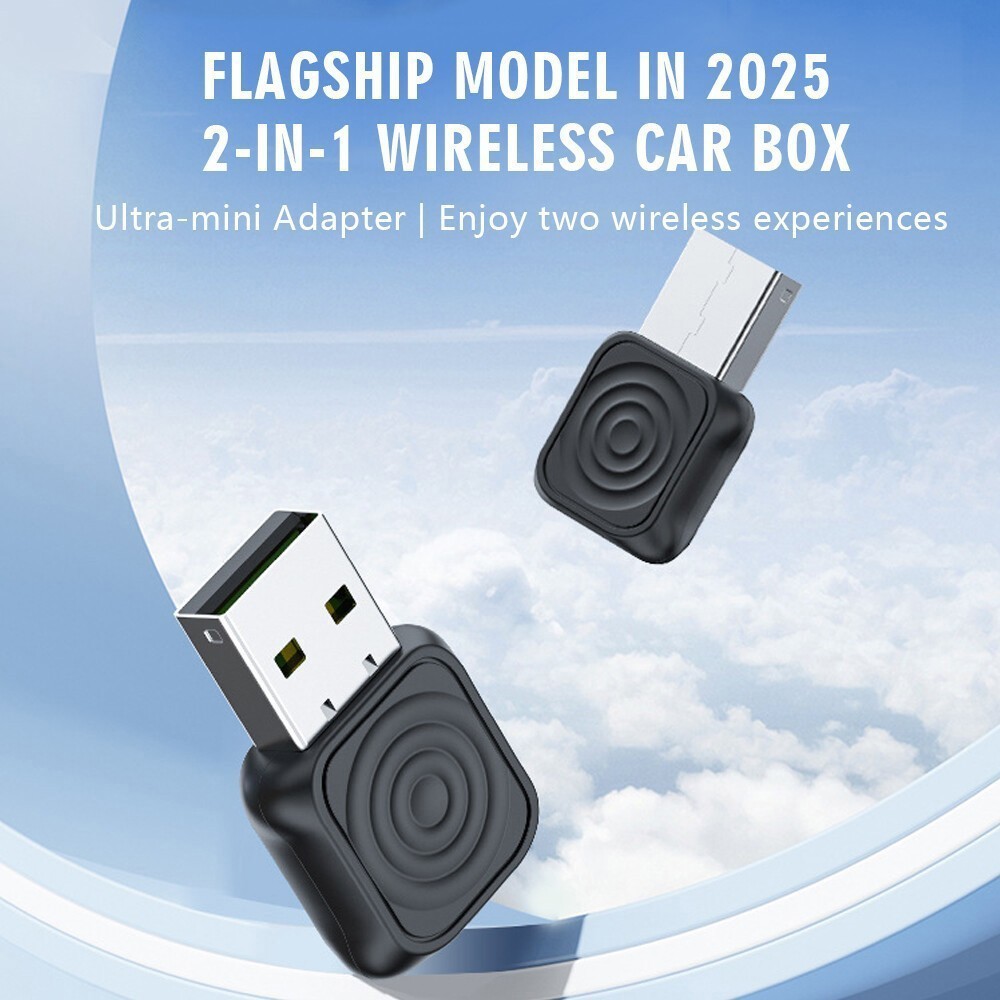 Mini 5.0 Ultra Wireless CarPlay Android Auto Adapter Auto Connection