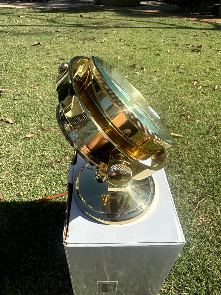 Brass Nautical Desktop Clock