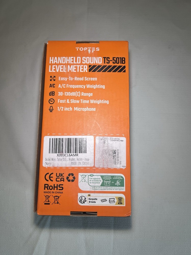 TopTes TS-501B Handheld Sound Level Meter