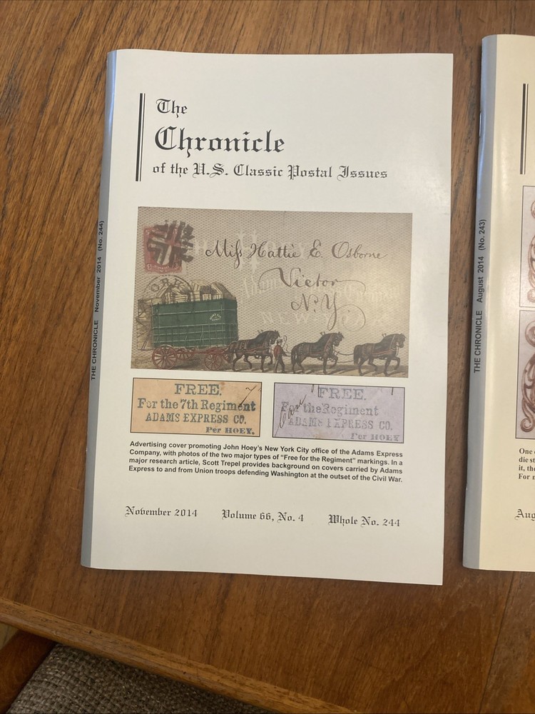 The Chronicle of US Classic Postal Issues 2014 Full year