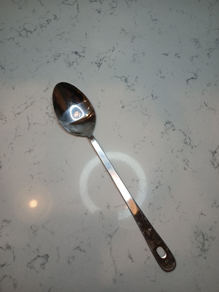 Roscan 13" Solid Serving Spoon Stainless Steel W/Loop
