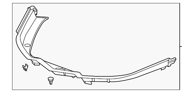 Genuine GM Front Compartment Front Sight Shield 84732136