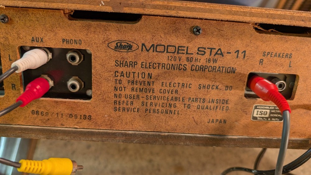 Sharp STA-11 Solid State Stereo Receiver in working condition early 1970's
