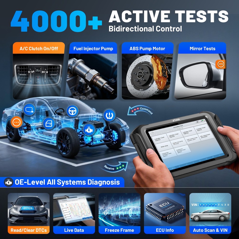 XTOOL X100MAX2 Full Set J2534 OEM Programming Diagnostic Scanner All Key Lost