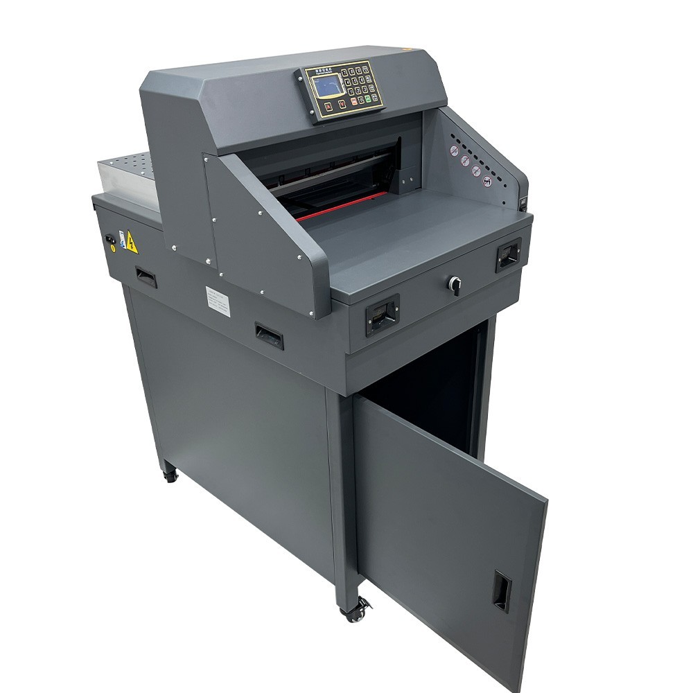 Electric Paper Cutter 18" 460mm Cutting Length Automatic Stack Paper Trimmer Gui