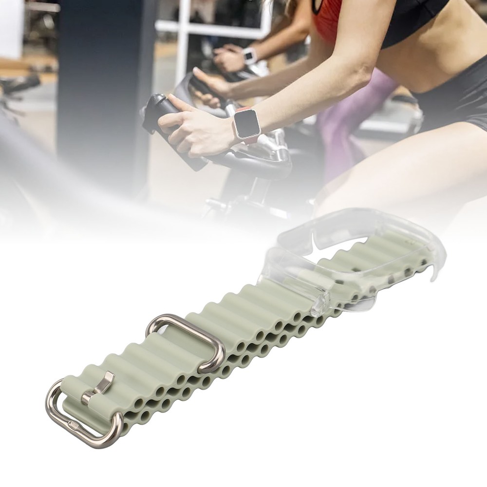 Silicone Replacement Wristband for with Transparent PC Frame Soft Strap