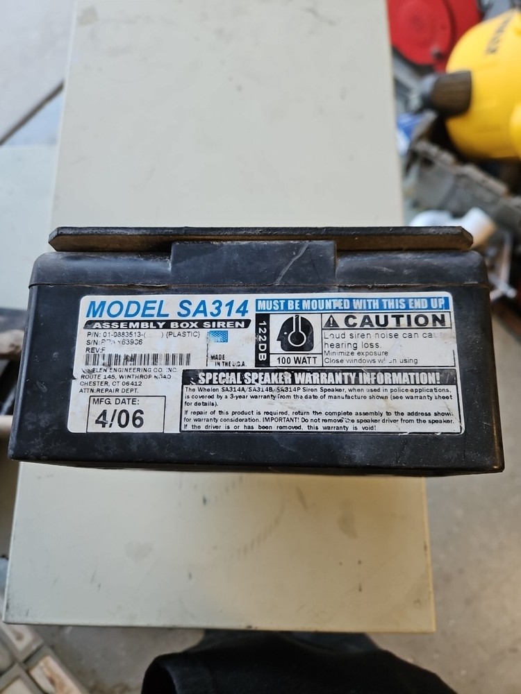 Whelen Assembly Box Siren