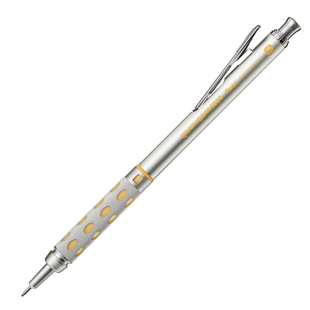 PG1019G Pentel Graph Gear 1000 Automatic Drafting Pencil, 0.9mm Yellow, 2 Each