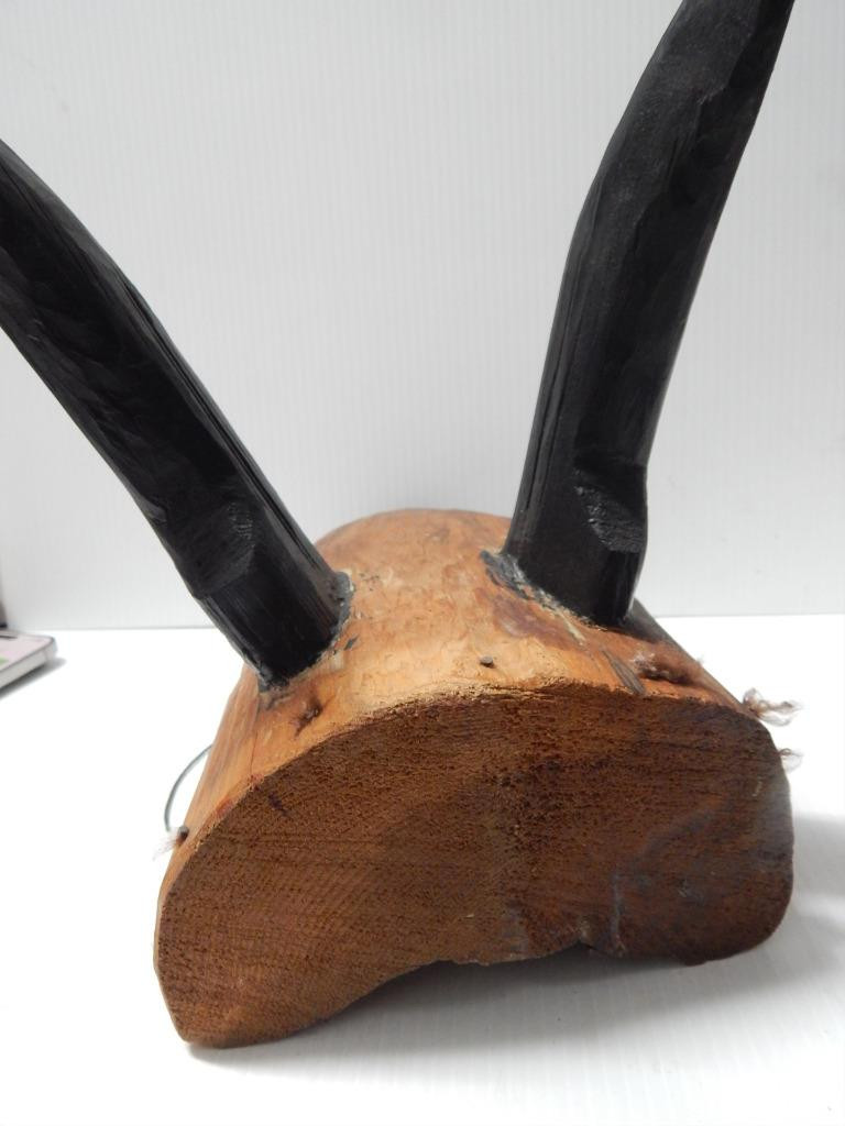 ANTIQUE c1890-1920s NW COAST ALASKA INDIAN ARTICULATED DEER MASK - XLNT!