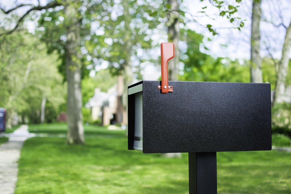 Galvanized Steel Mailbox Flag Replacement Kit, Red