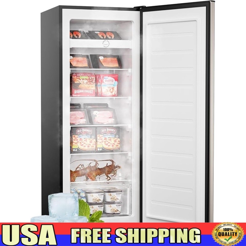 Upright Freezer 7 Cu Ft Large Capacity Convertible Temp Control Crisper Drawer