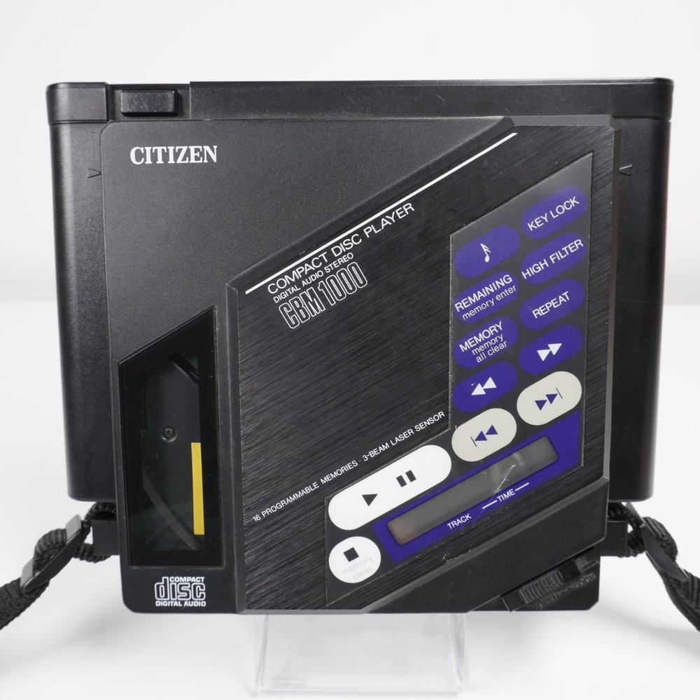 Citizen CBM 1000 Digital CD Discman Compact Disc + Battery Pack - Working!