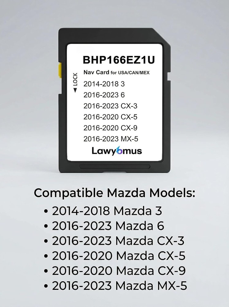 Durable and Fast CX5 Navigation SD Card - Compatible with Select Mazd* Models
