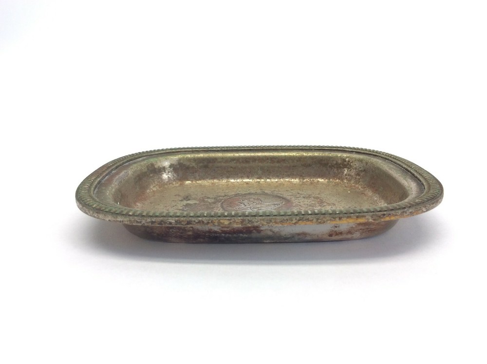 Vintage Used Silverplate Friedman Silver Co. Griffon Small Change Tray/Ashtray