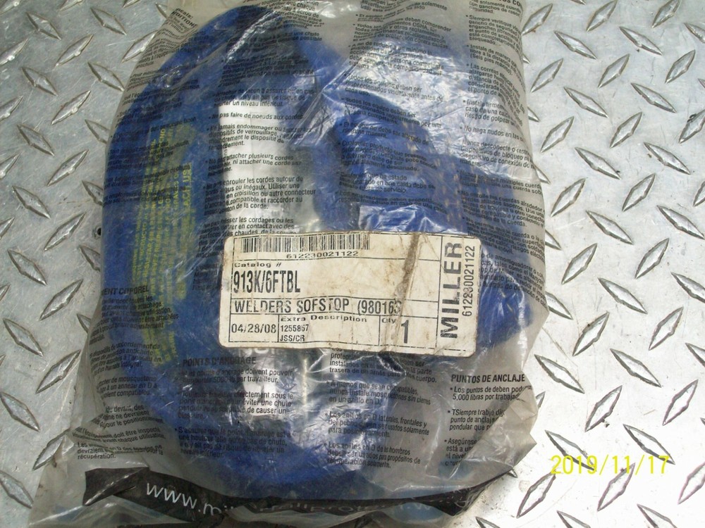 NEW MILLER 913K/6FTBL WELDERS SOFSTOP