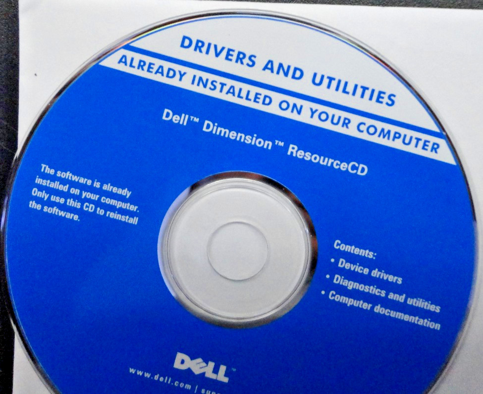Four (4) Dell Application Disk / Reinstalling / Misc. Contents