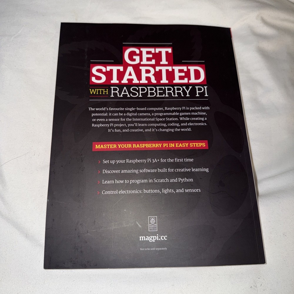 Get Started W Raspberry Pi Set (Pi3A) Starter Set Magazine FREE SHIPPING