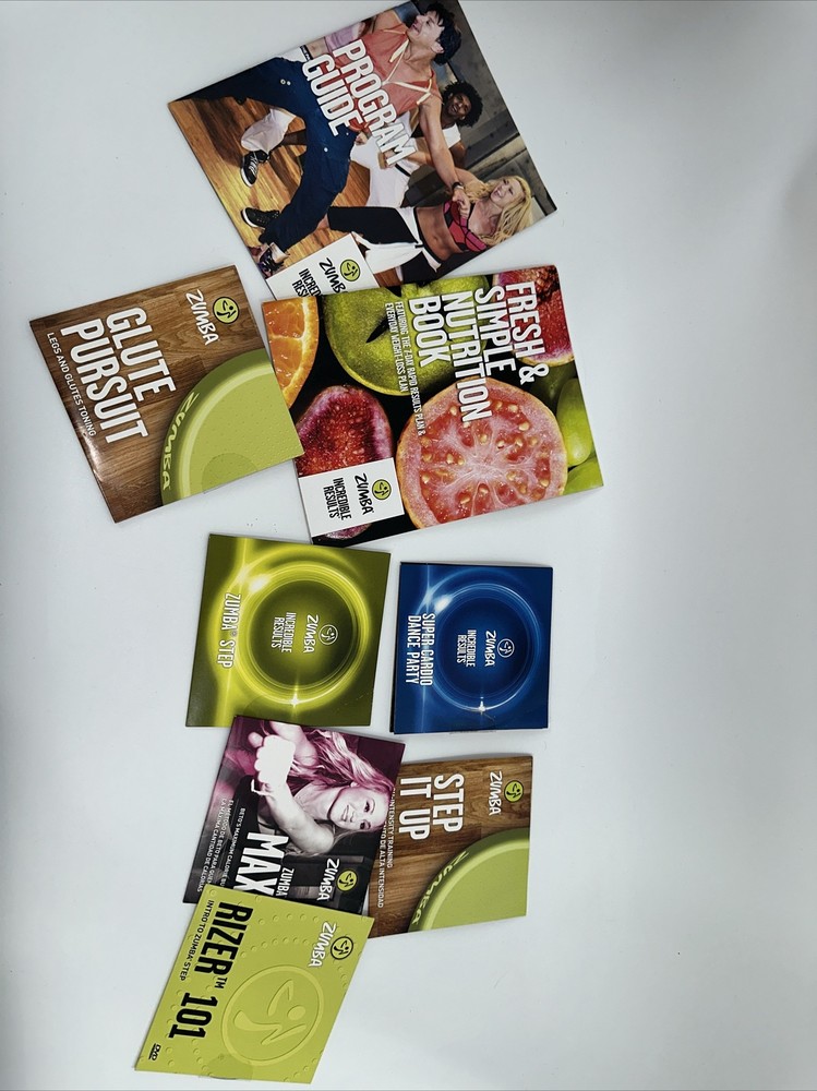 Zumba Transformation Kit 7 DVDs, Nutrition Book & Program Guide T98