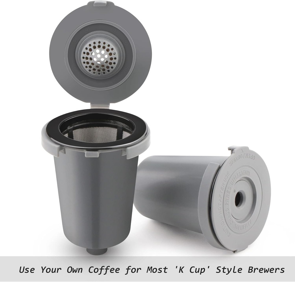 Reusable Filter Cup for Cuisinart, Gray (2 Pack)