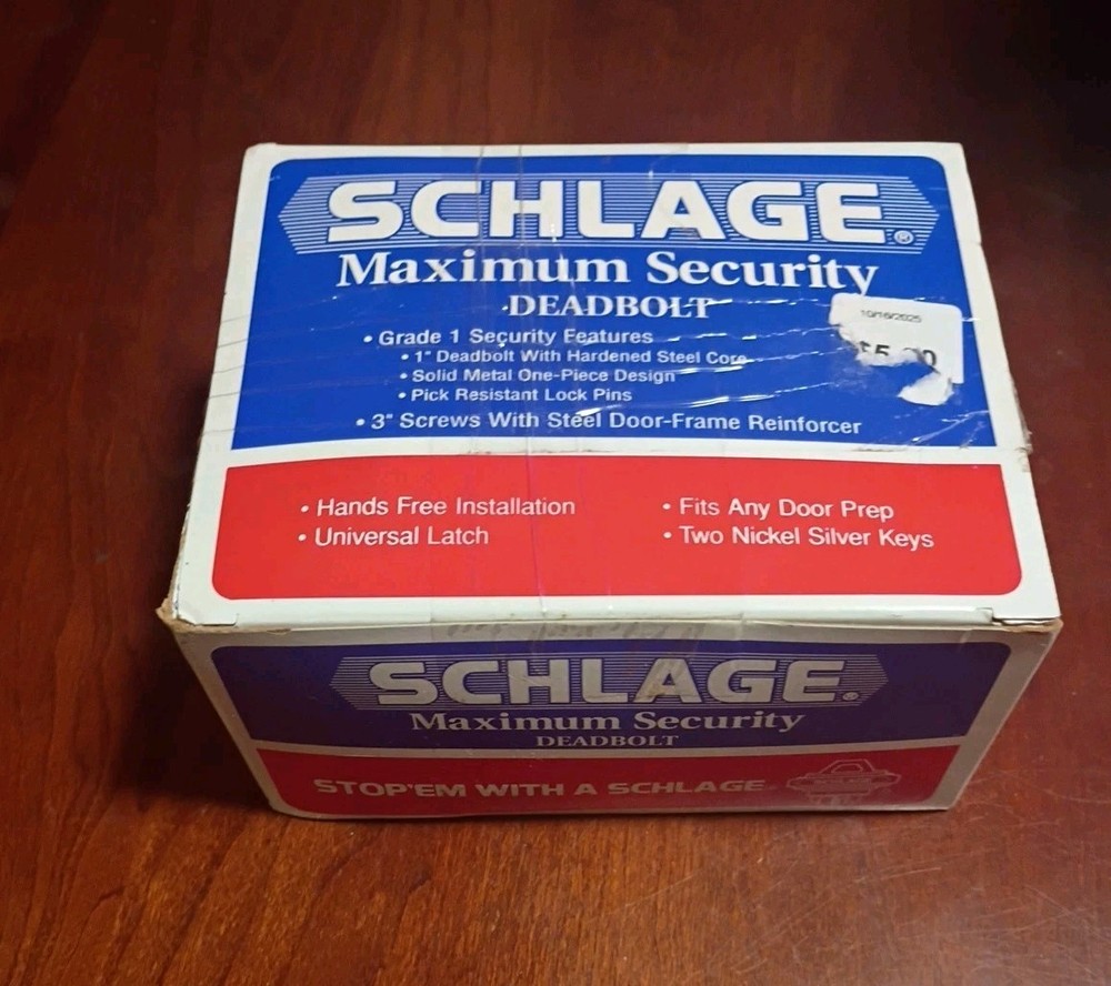Schlage Maximum Security Deadbolt Lock Kit