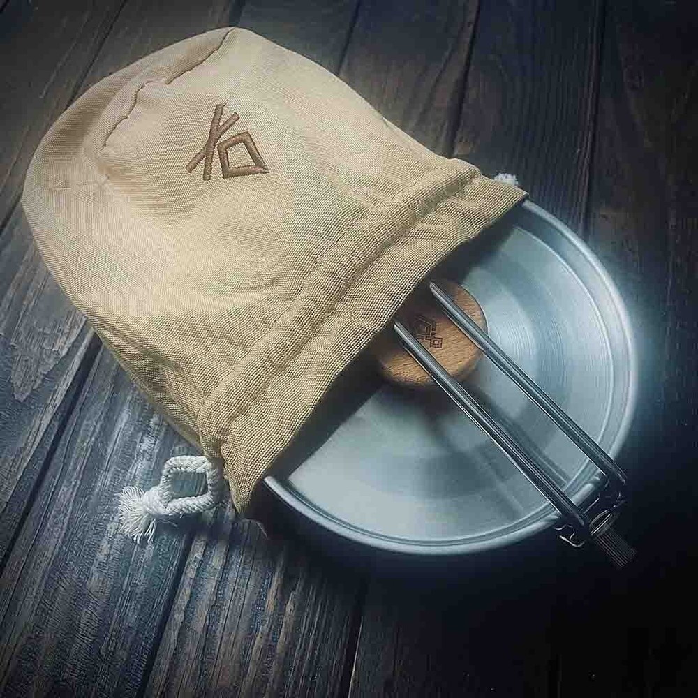 Canvas Possible Fire Pouch | Drawstring Fire Utility Bag | Natural Bushcraft UK