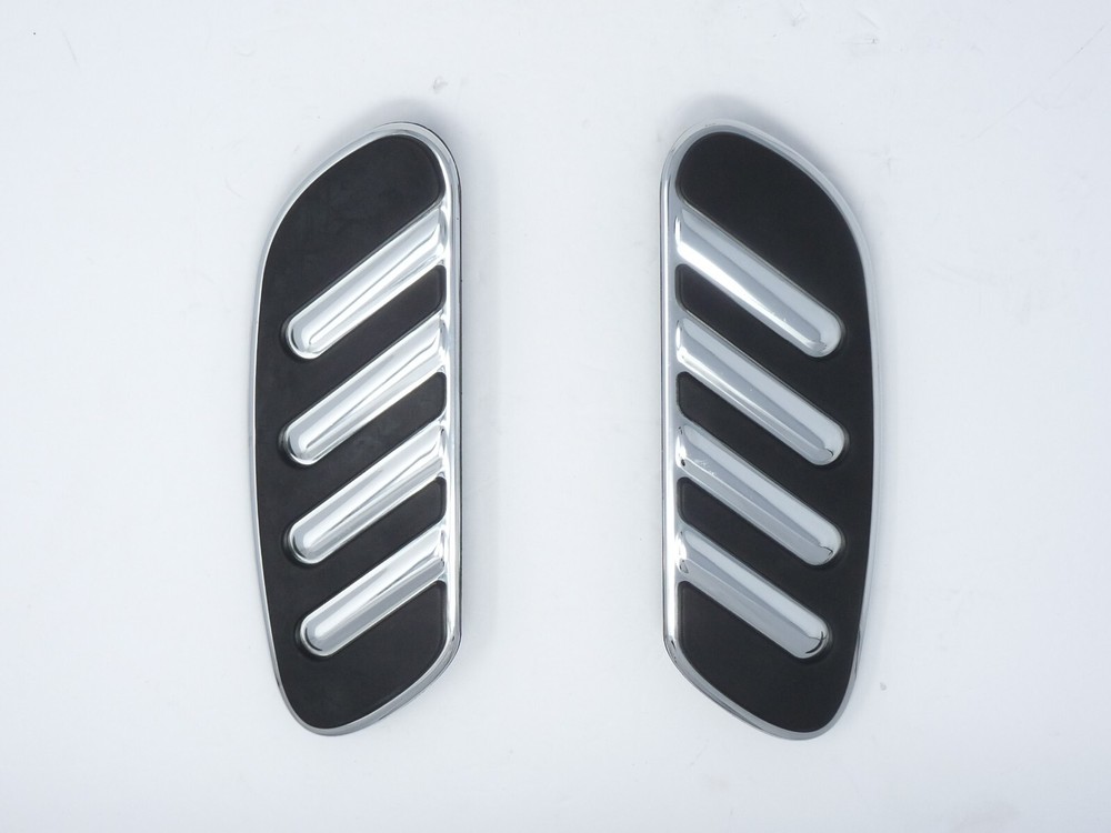 GENUINE HARLEY DAVIDSON CENTERLINE PASSENGER SWEPT WING FOOTBOARD INSERTS NICE!