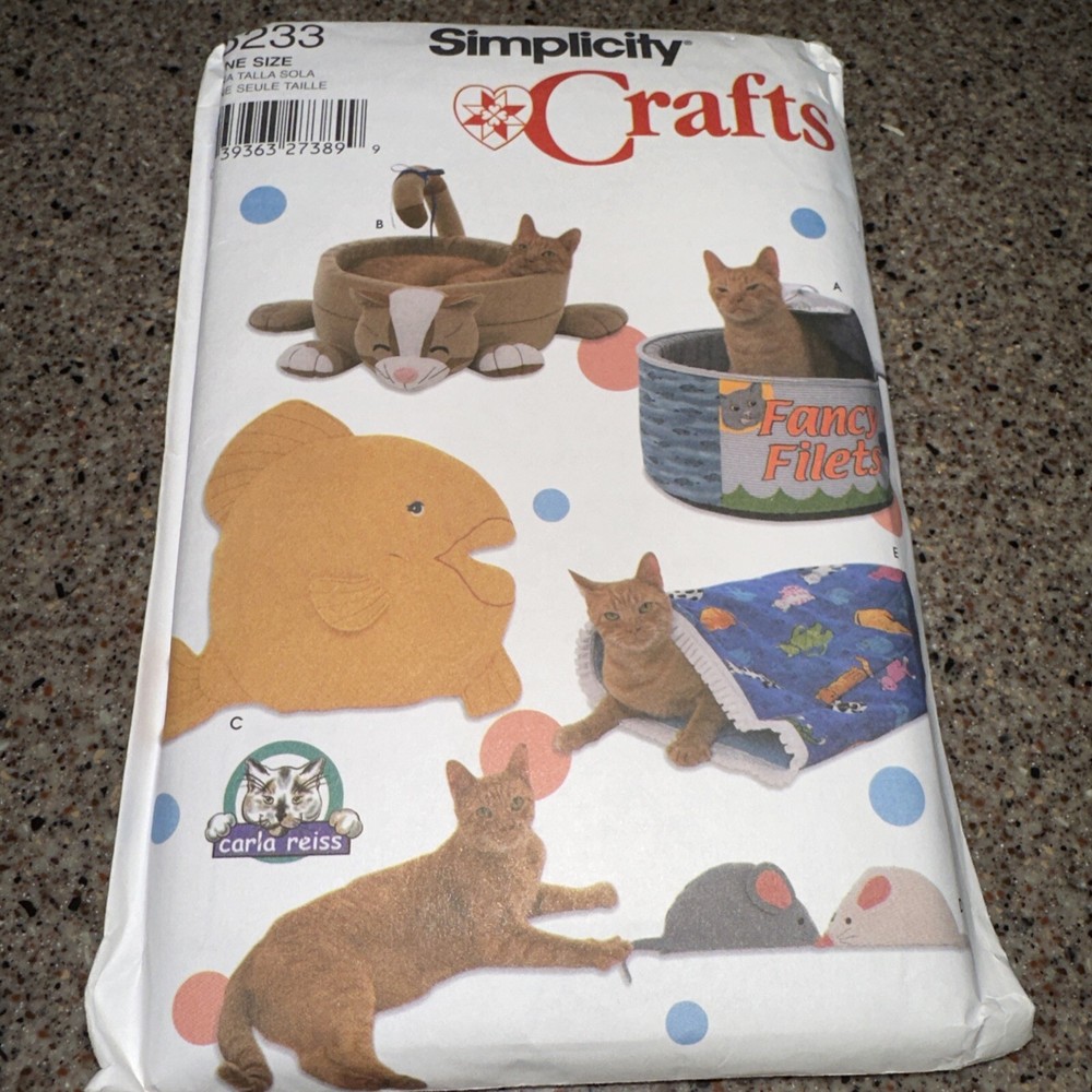 Simplicity Cat Beds Pattern 5233 UNCUT