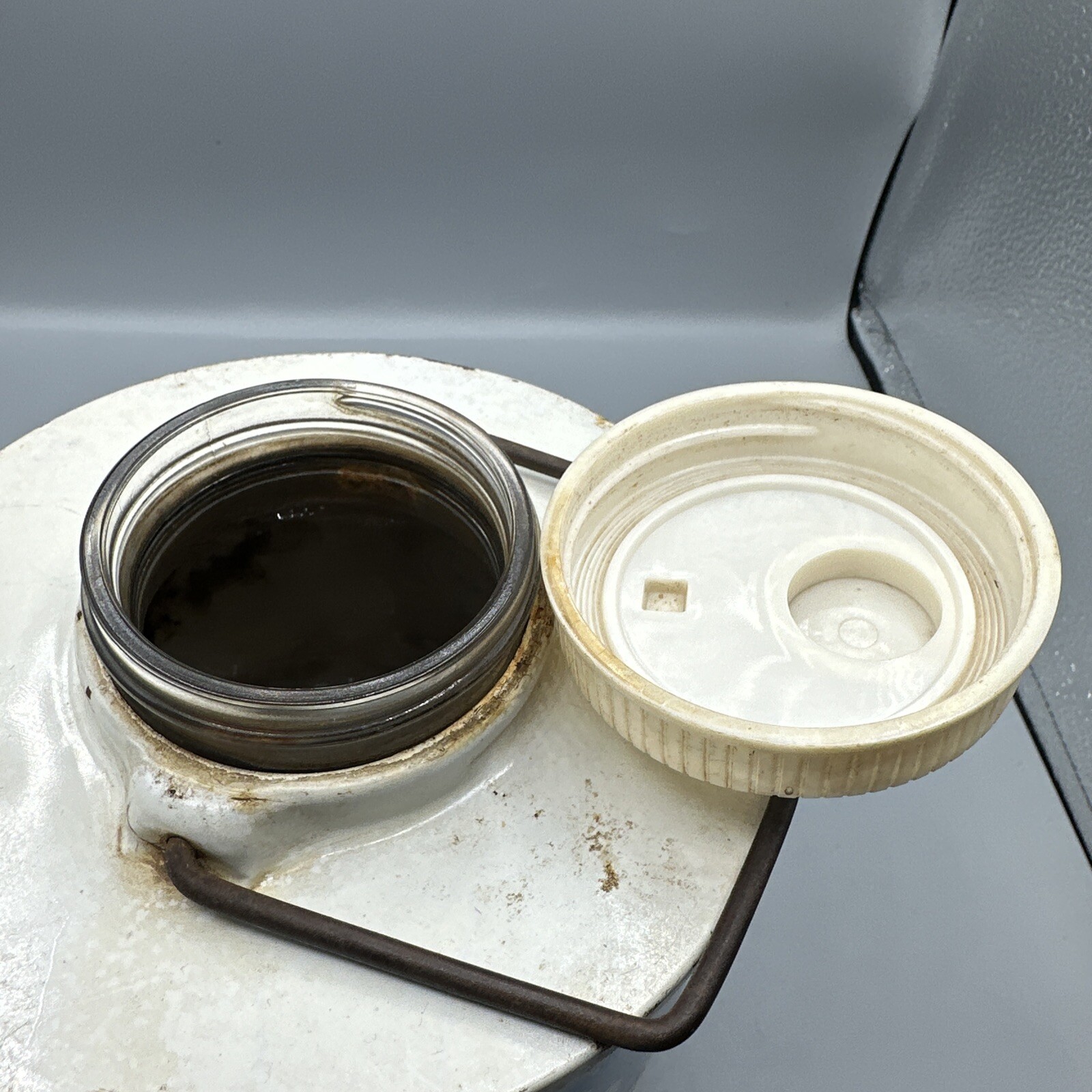 Vintage ESSO Skotch Cooler Thermos Happy Motoring Water Jug Characters USA Map